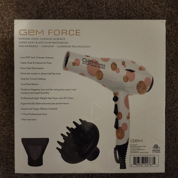 Gem Force Hairdryer - Picture 2 of 3